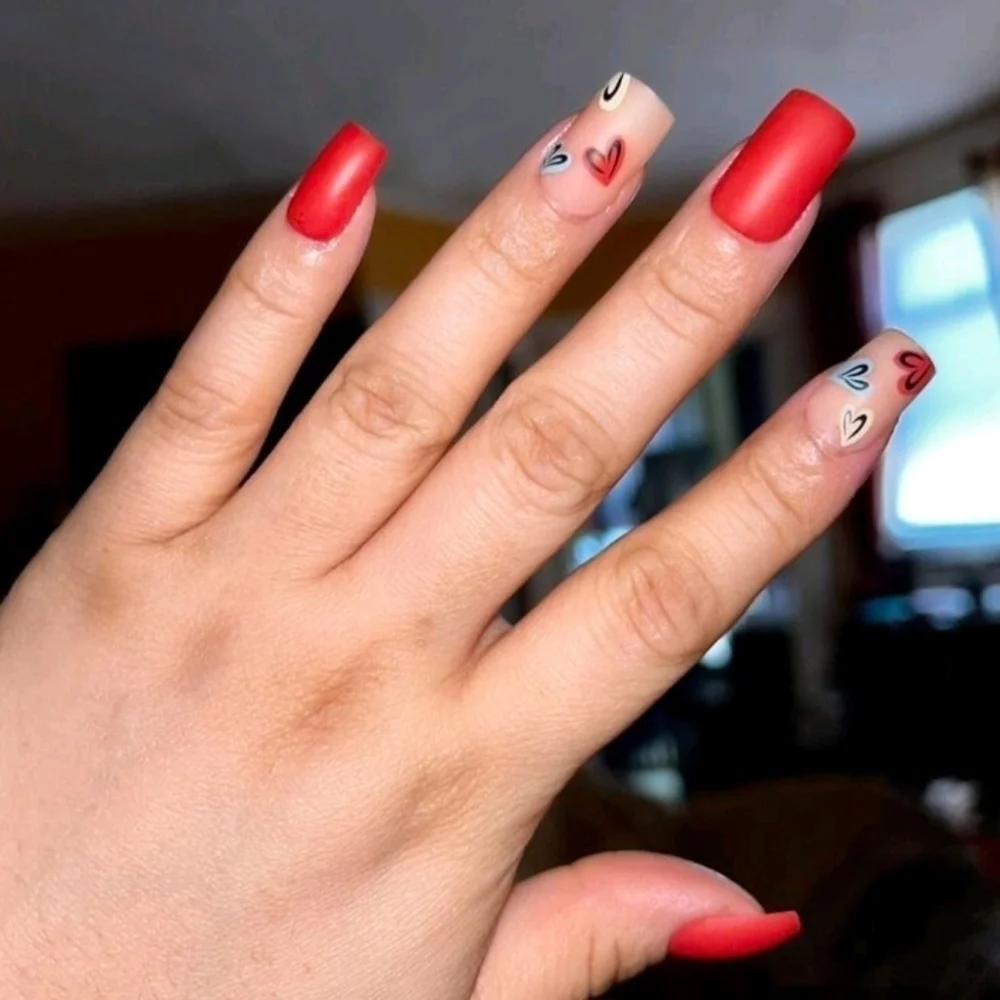 2/$16 Hearts Press On Nails - Picture 8 of 16